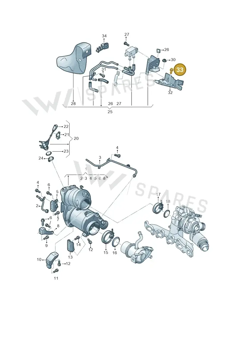 N10759101 — Volkswagen Passat estate (2023-) diagram 3j0253162, position 33