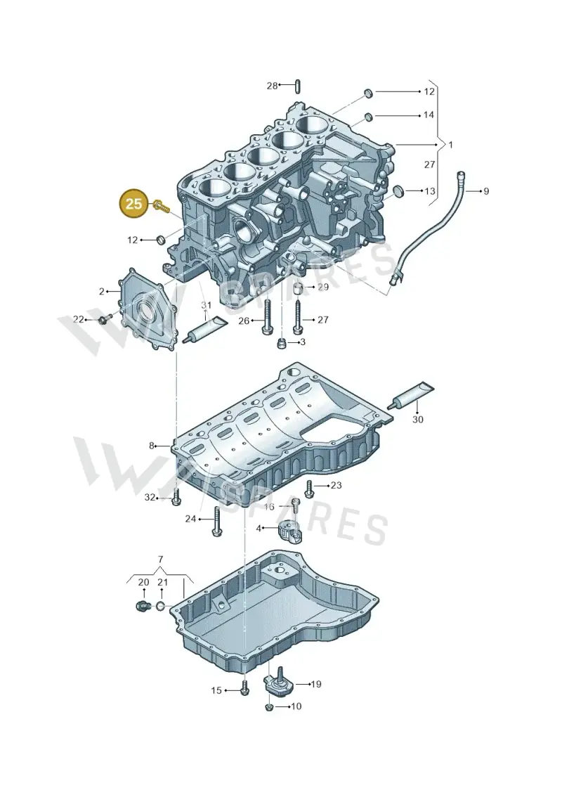 N10764601 — SEAT CUPRA Formentor (2020-) diagram 898103100, position 25