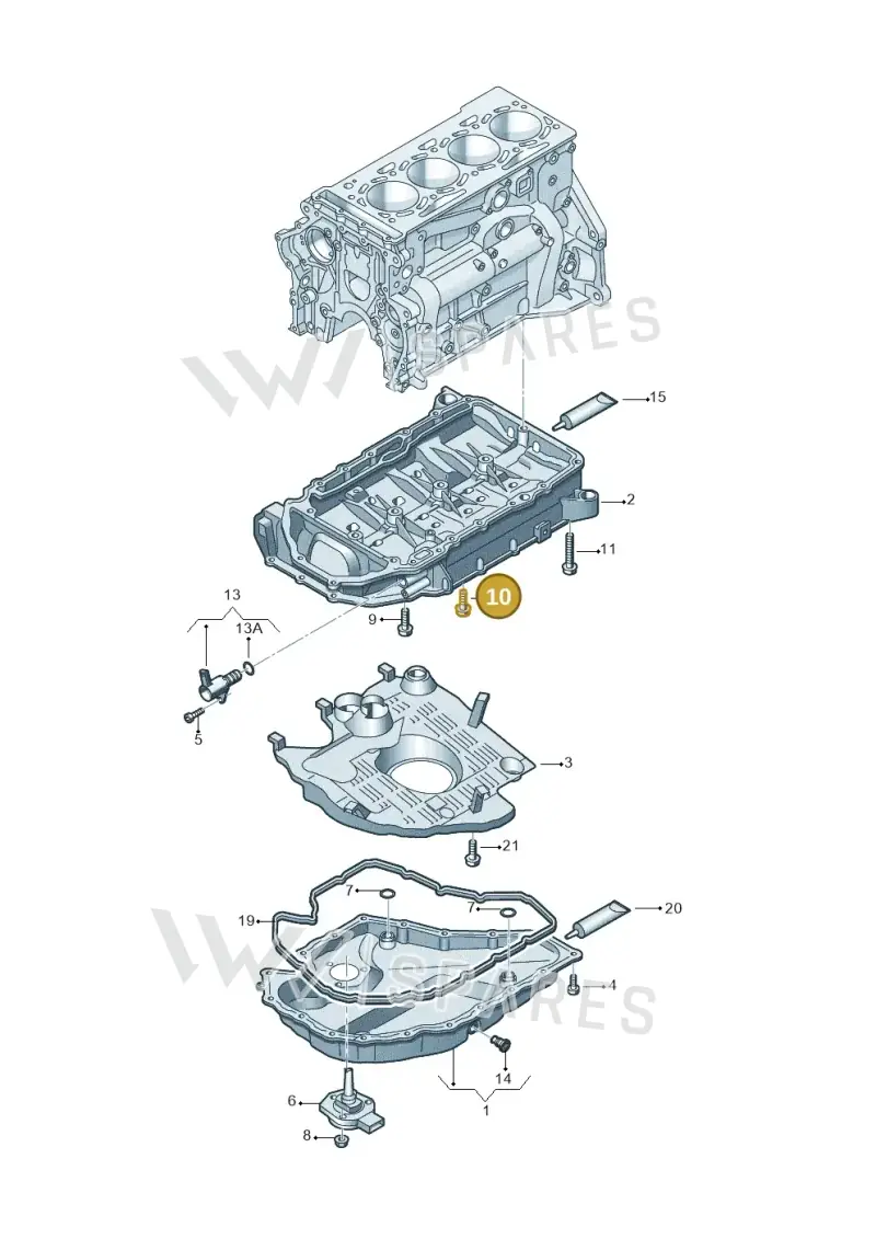 N10766301 — Volkswagen Tiguan 2.0 (2023-) diagram 745103190, position 10