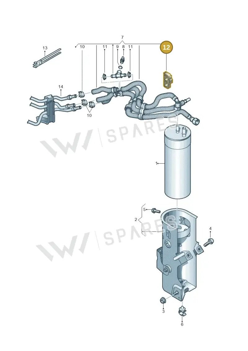 N10767001 — Volkswagen Caravelle (2015-2019) diagram 862127000, position 12