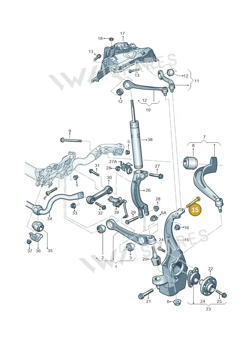 N10770901 — Audi RS6 Avant (2013-2018) diagram 758407000, position 15