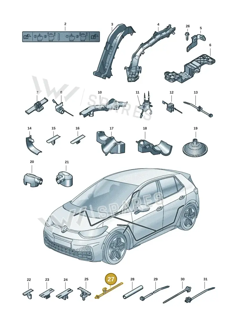 N10772301 — Skoda Enyaq (2020-2021) diagram 10a972001, position 27