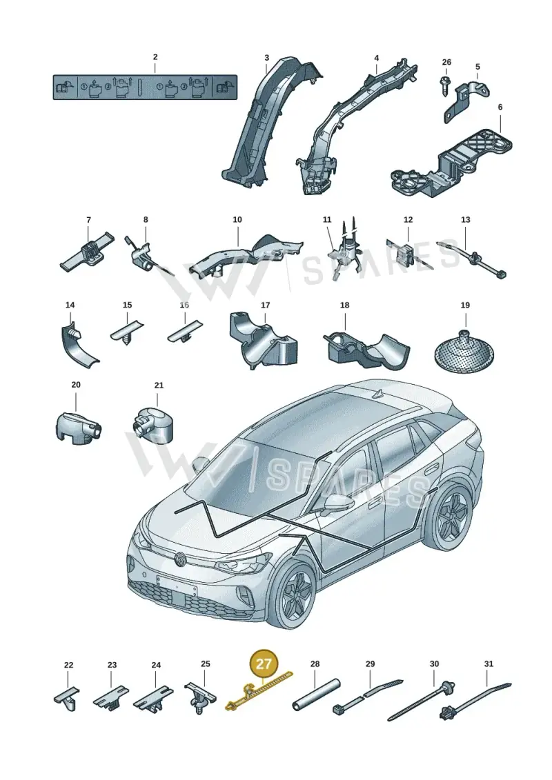 N10772301 — Volkswagen ID.4 (2020-2025) diagram 11a972001, position 27