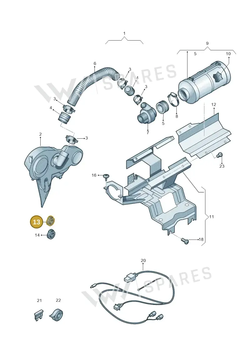 N10772901 — Volkswagen Amarok twin cab (2016-2022) diagram 749109800, position 13