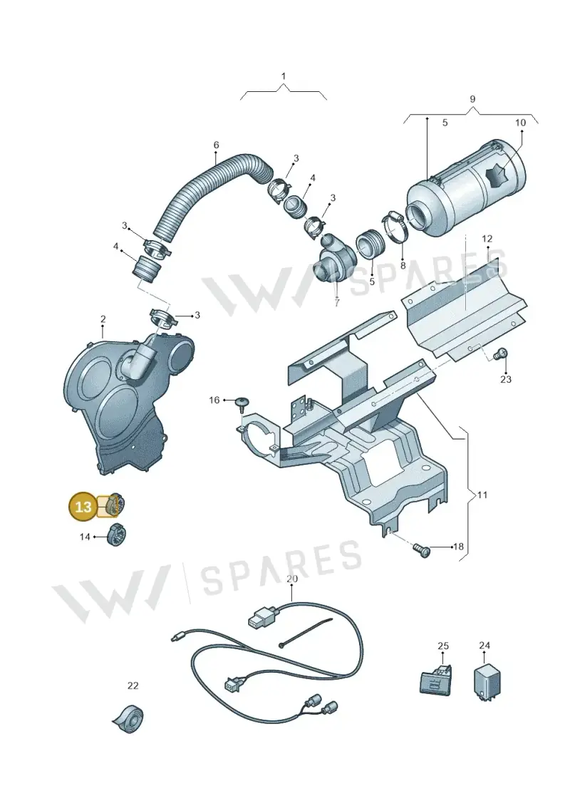 N10772901 — Volkswagen Amarok twin cab (2016-2022) diagram 749109860, position 13