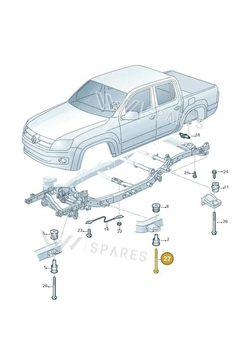 N10781301 — Volkswagen Amarok twin cab (2022-) diagram 683801100, position 27