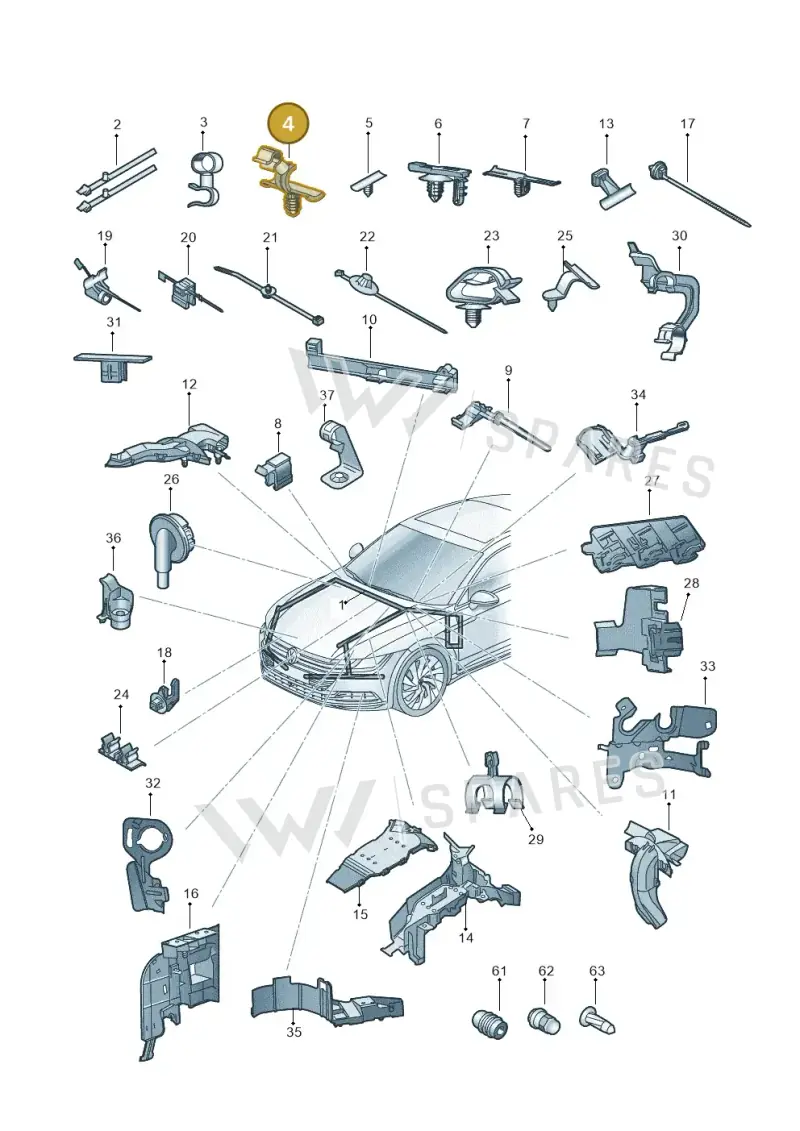 N10781401 — Volkswagen Arteon (2017-2023) diagram 828971820, position 4