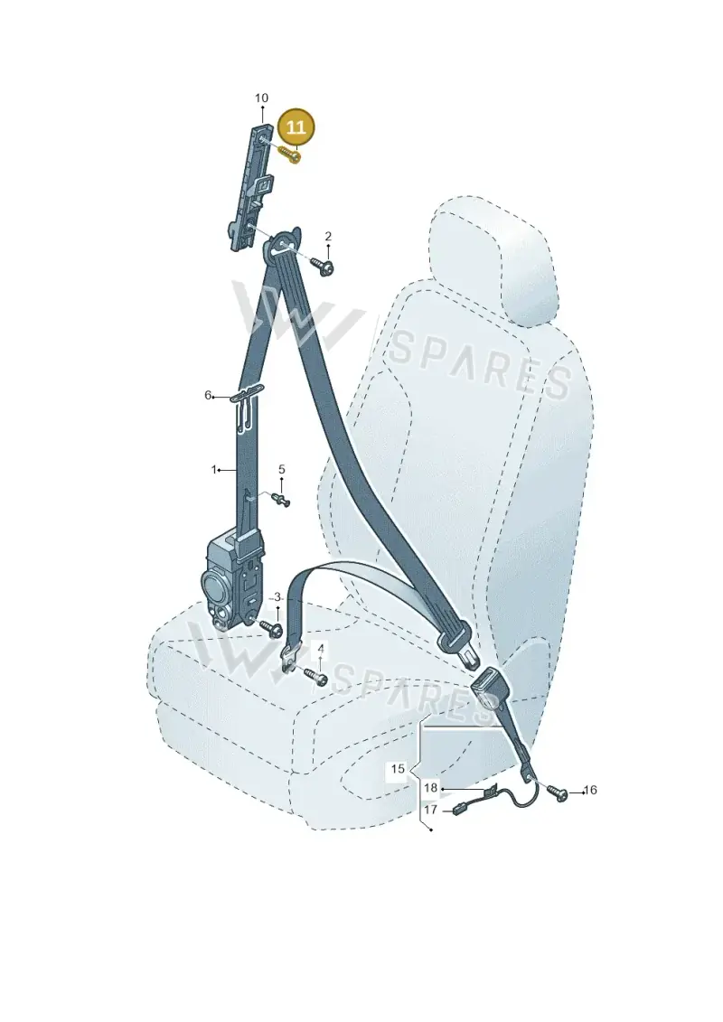 N10784201 — Volkswagen Touareg (2017-2023) diagram 439857600, position 11