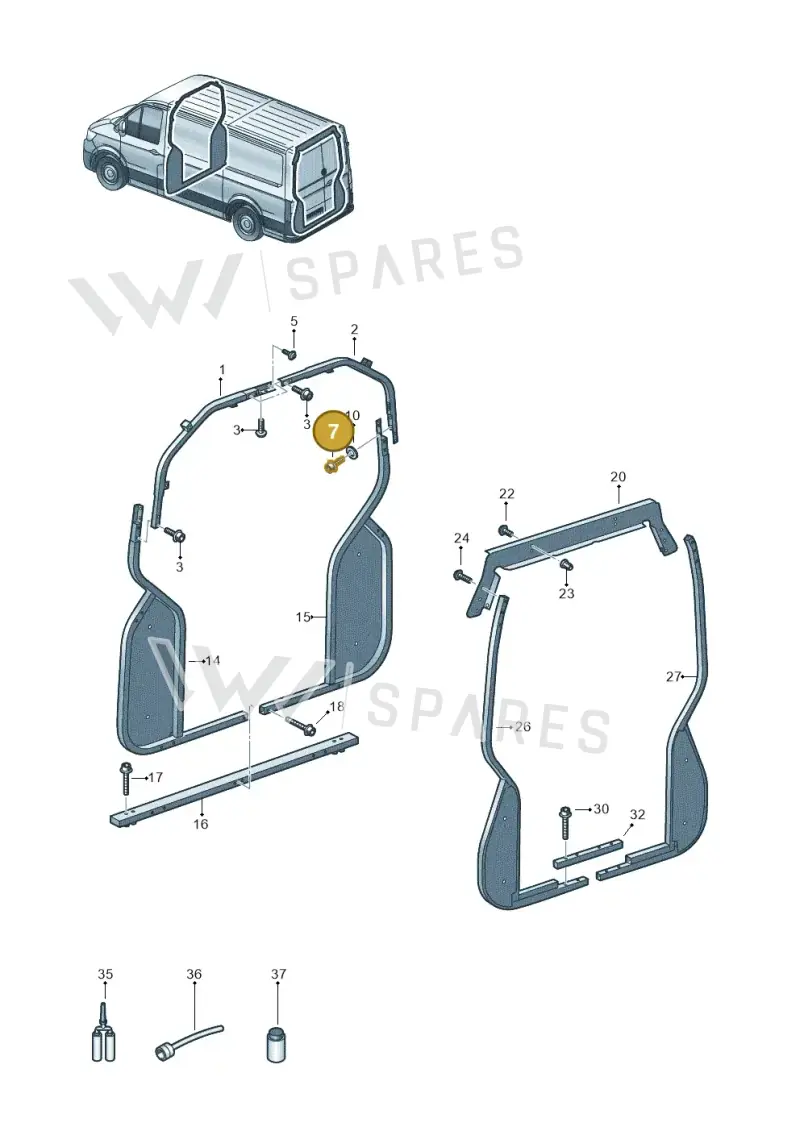 N10784201 — Volkswagen MAN TGE 55 (2016-2021) diagram 806880600, position 7
