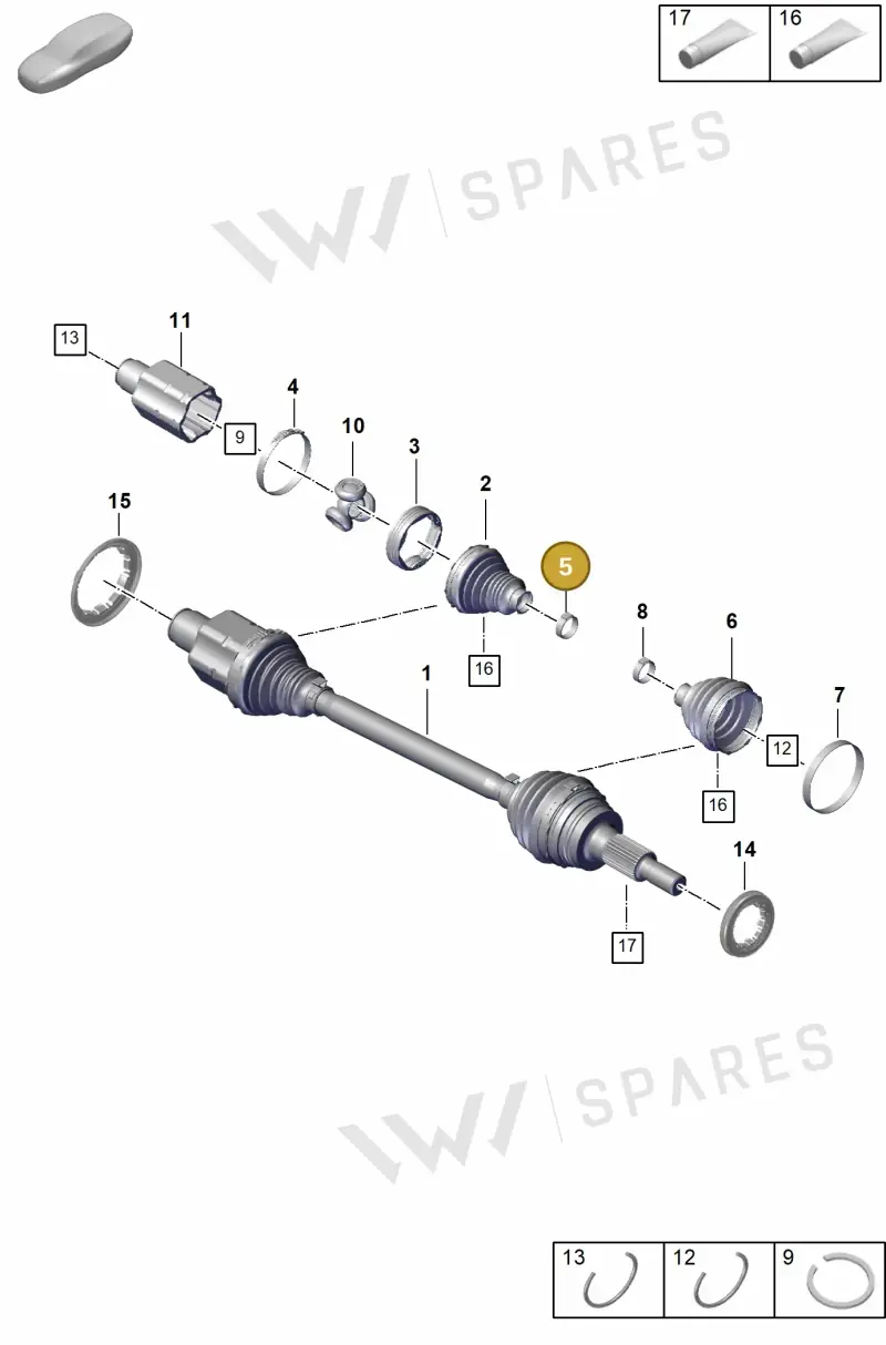 N10784501 — Porsche Panamera (2020-2023) diagram p58401100, position 5