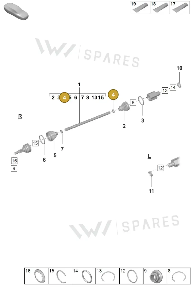 N10784501 — Porsche Taycan Sport Turismo (2023-2025) diagram p56401100, position 4