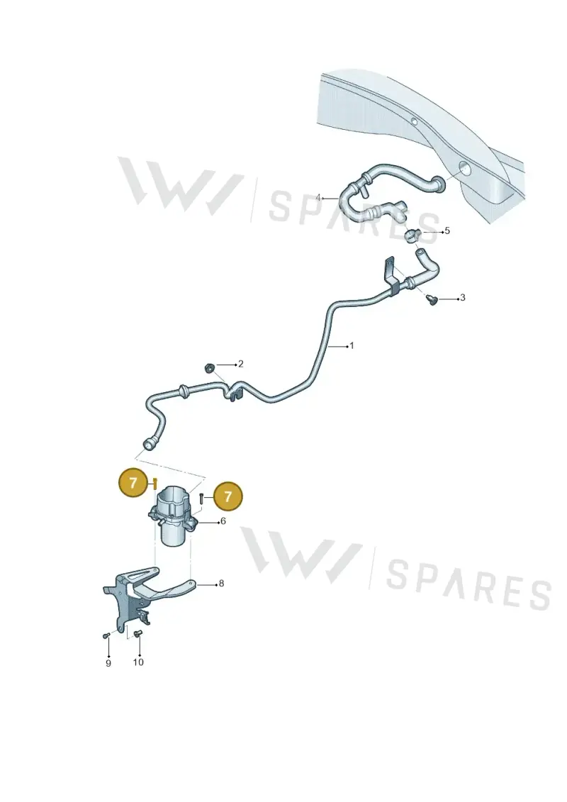 N10787601 — Volkswagen Phideon (2016-2023) diagram 251611800, position 7