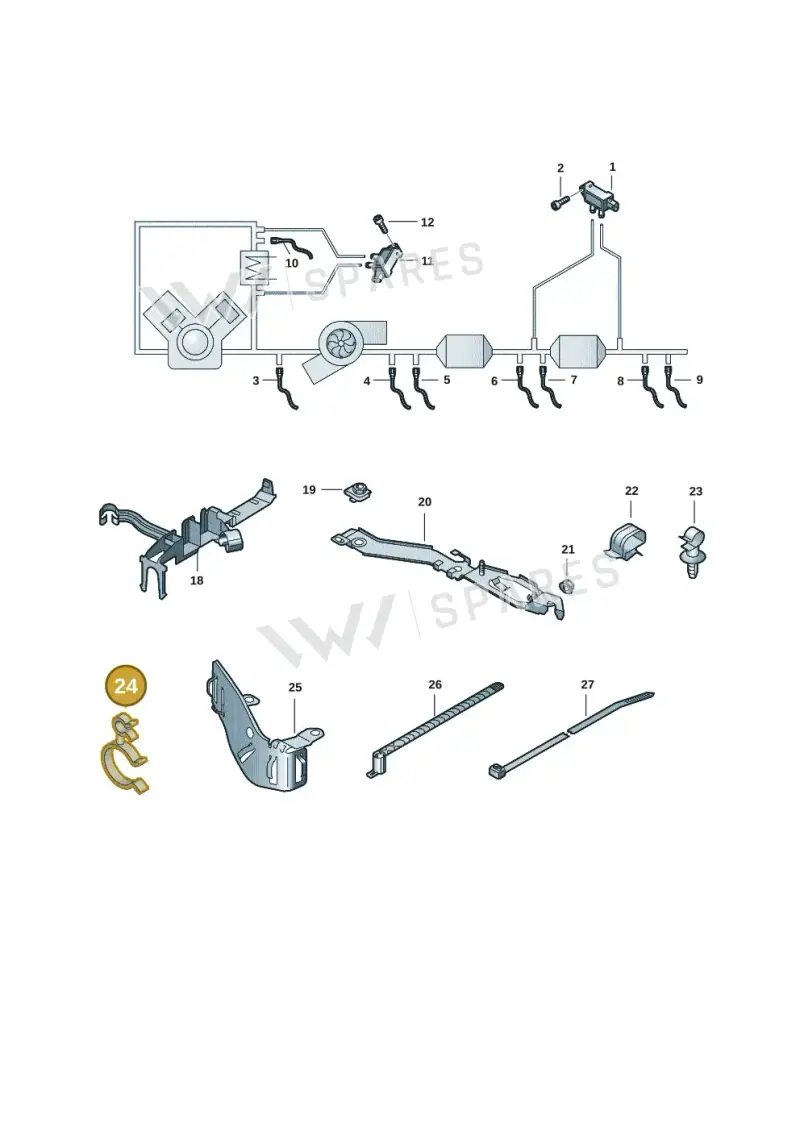 N10788501 — Audi A4 (2015-2025) diagram 849906009, position 24