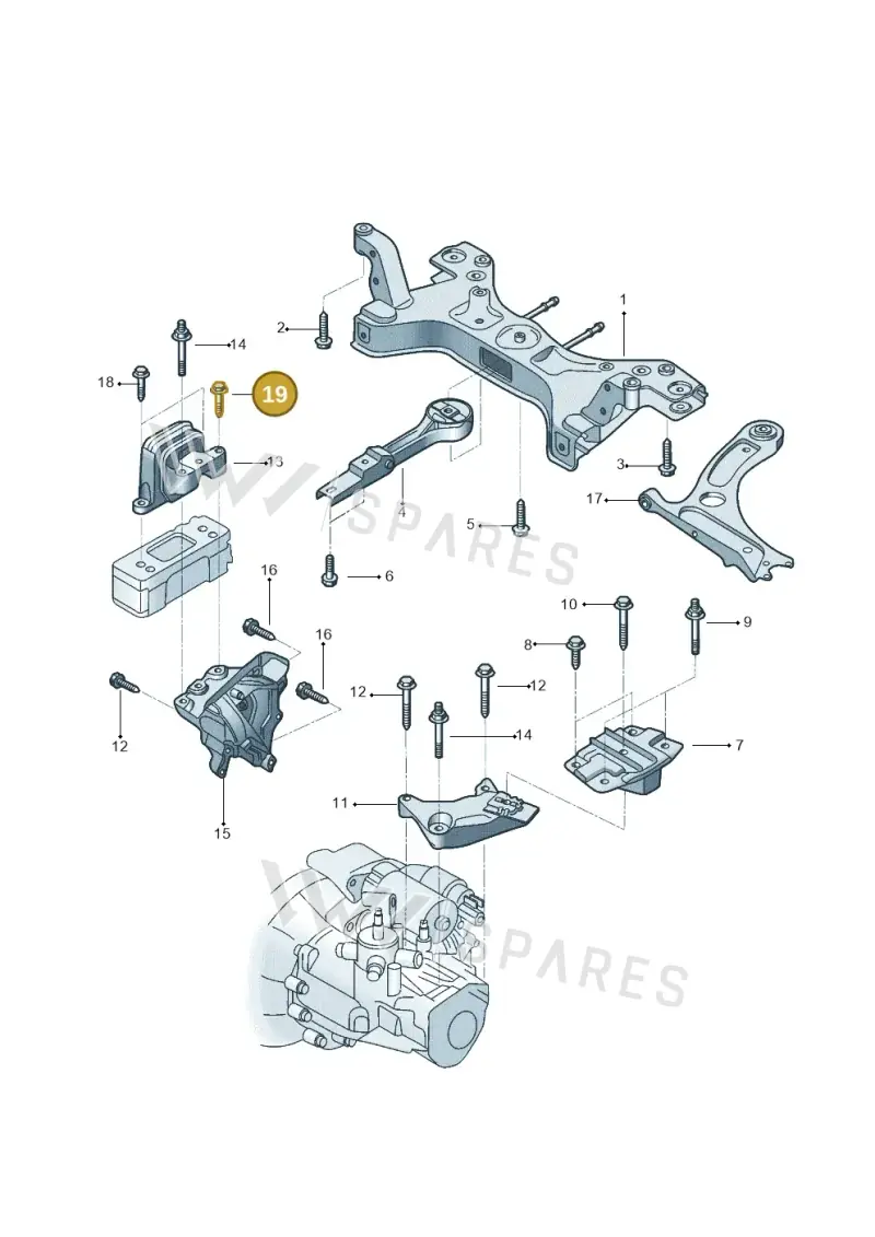 N10793601 — Volkswagen Up! 1.0 TSI (2013-2017) diagram 559199200, position 19