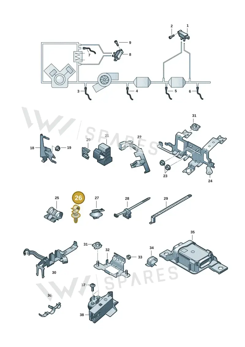 N10804401 — Audi Q5 (2016-2025) diagram 896906008, position 26