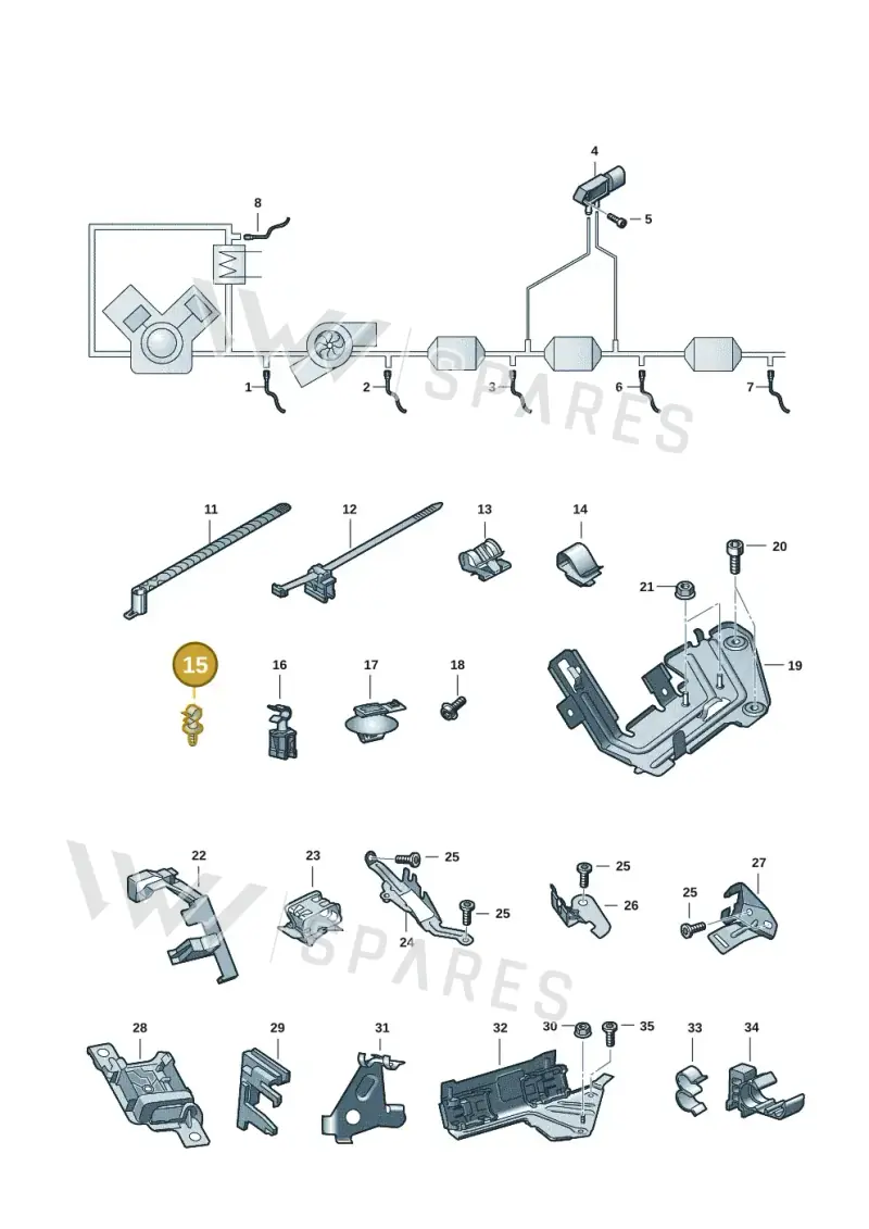 N10804401 — Audi A6 (2018-2025) diagram 430906008, position 15