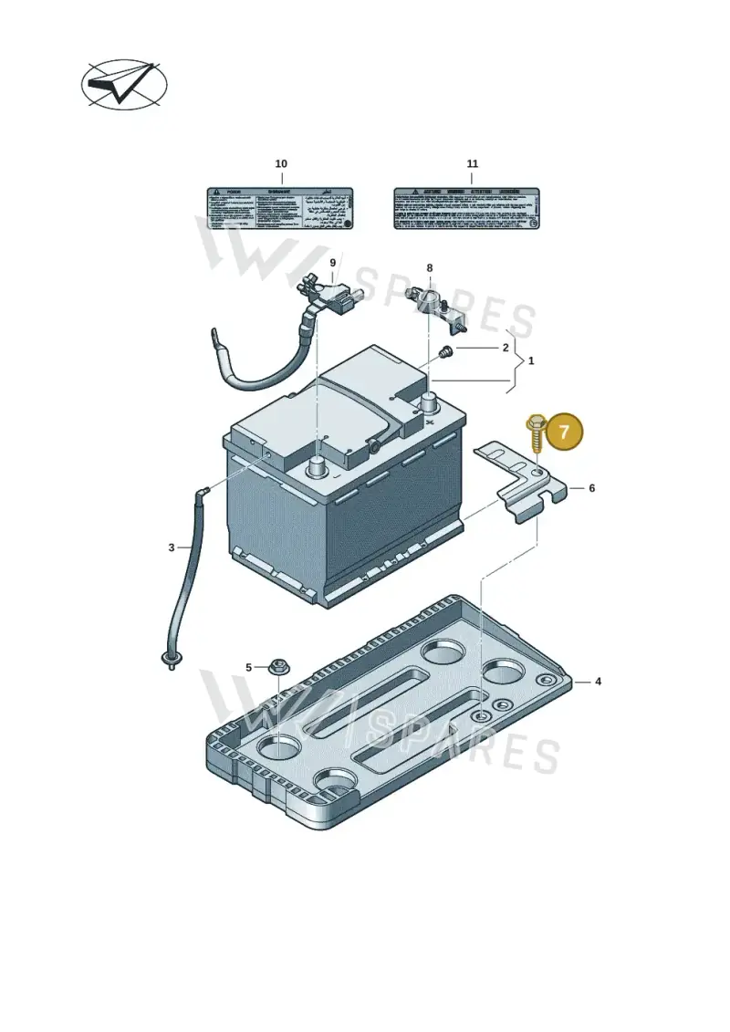 N10805001 — Volkswagen Passat estate (2023-) diagram 3j0915020, position 7