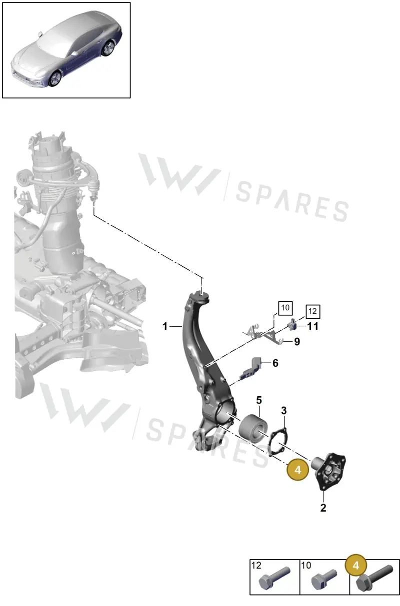 N10806301 — Porsche Panamera (2016-2020) diagram p49401020, position 4