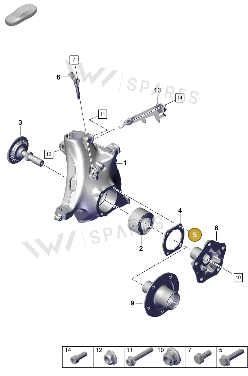 N10806301 — Porsche 911 (2024-2025) diagram p63401020, position 5