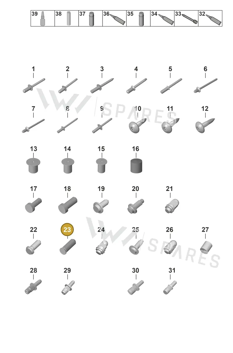 N10810101 — Porsche Taycan Sport Turismo (2019-2024) diagram p56801020, position 23