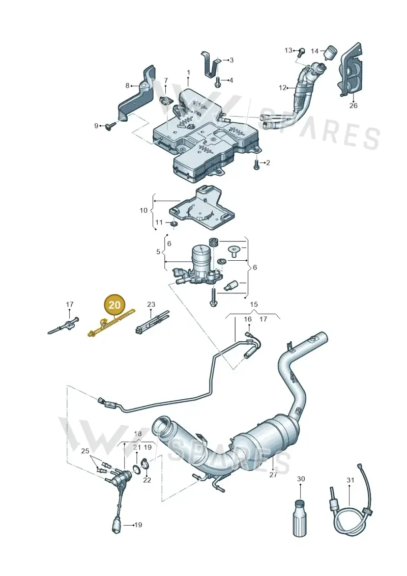 N10816301 — Volkswagen MAN TGE 55 (2016-2021) diagram 806255000, position 20