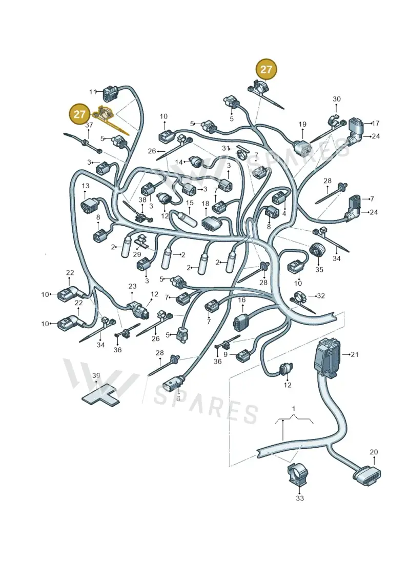 N10816301 — Volkswagen MAN TGE 55 (2016-2021) diagram 806971010, position 27