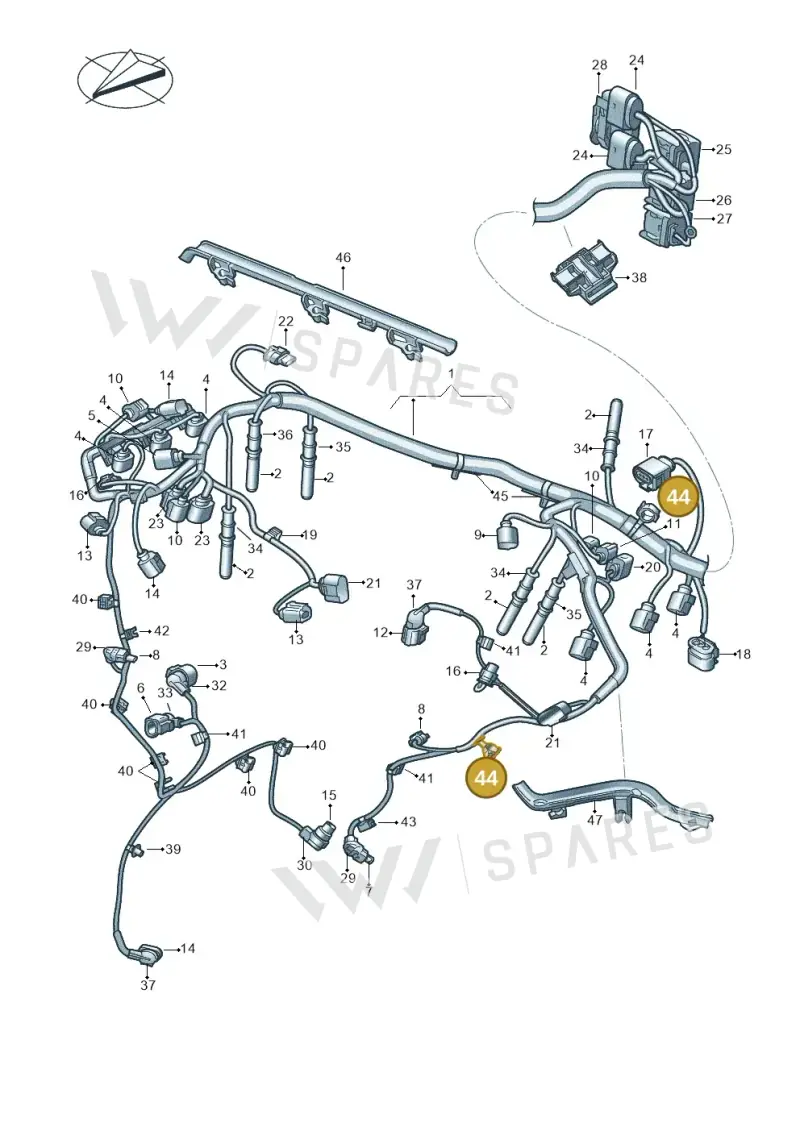N10816301 — Volkswagen Amarok twin cab (2022-) diagram 894971140, position 44