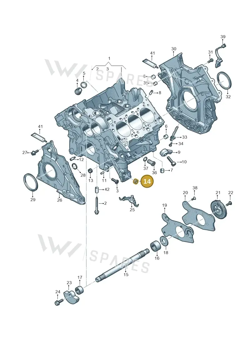 N10822401 — Volkswagen Touareg (2017-2023) diagram 849103180, position 14