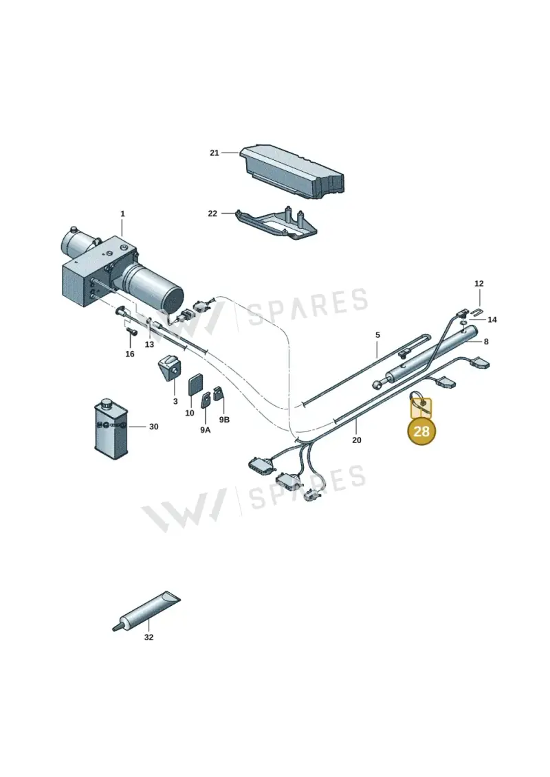 N10835201 — Volkswagen Caravelle (2019-2024) diagram 7ep875030, position 28