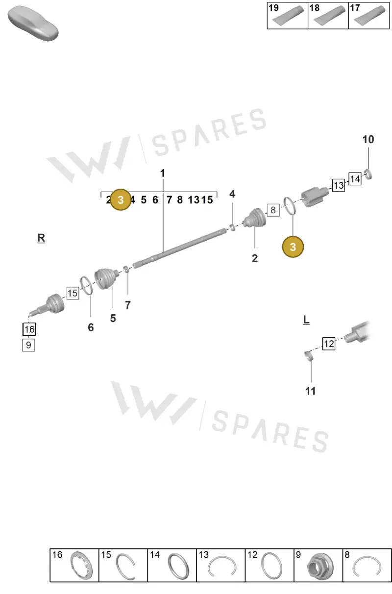 N10839201 — Porsche Taycan Sport Turismo (2023-2025) diagram p56401100, position 3