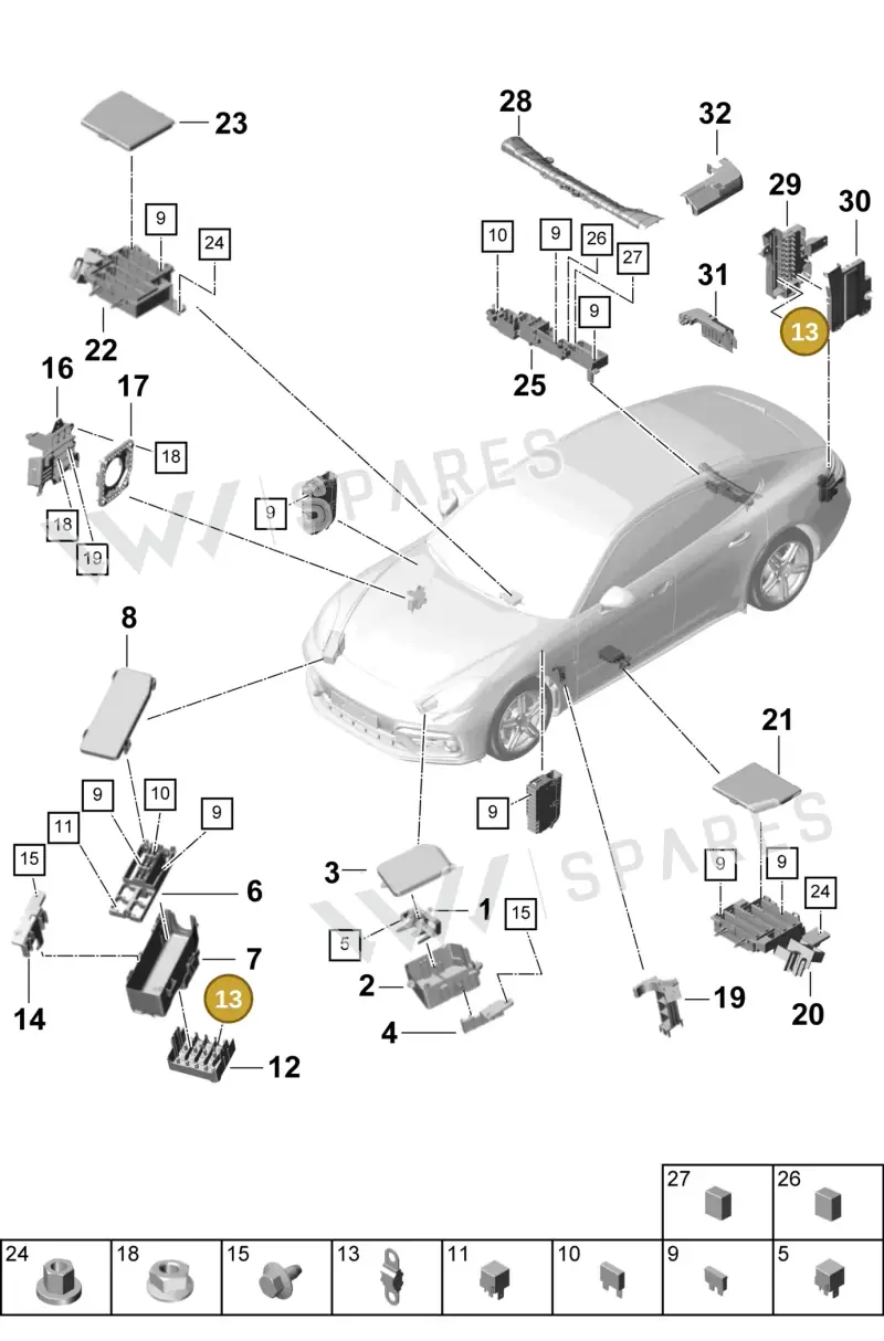 N10839402 — Porsche Panamera (2016-2020) diagram p49902000, position 13