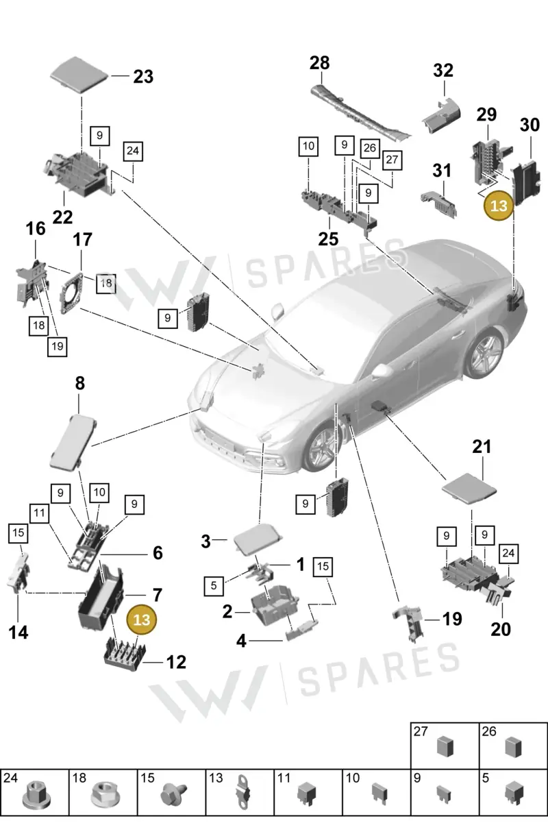 N10839404 — Porsche Panamera (2016-2020) diagram p49902000, position 13
