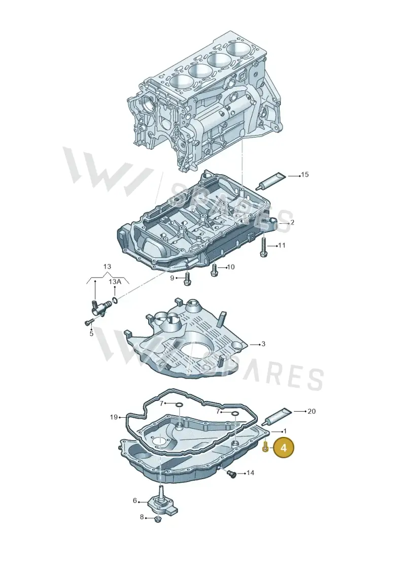 N10839701 — Volkswagen Arteon (2017-2023) diagram 746103110, position 4