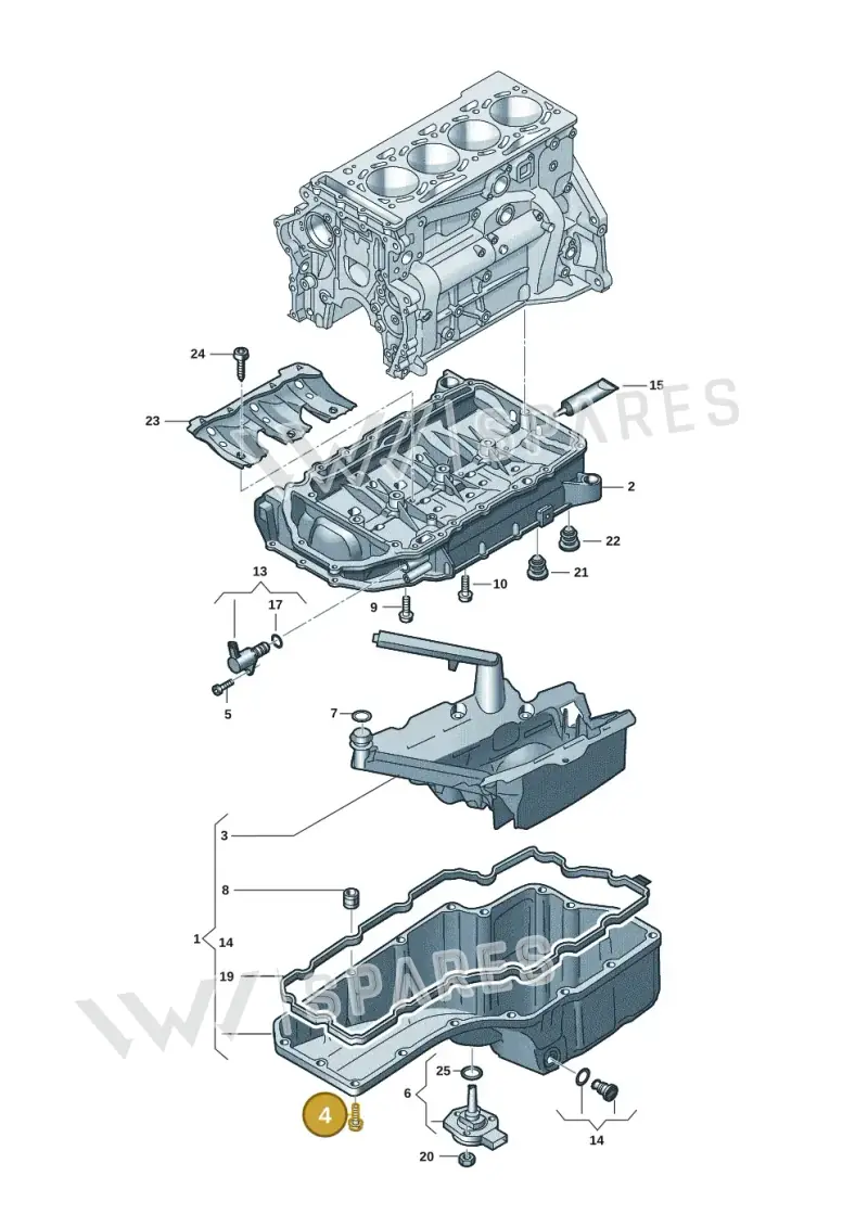 N10839701 — Volkswagen Touareg (2017-2023) diagram 848103131, position 4
