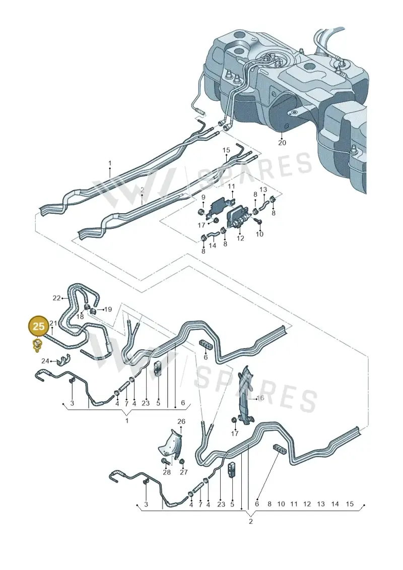 N10843101 — Audi Q7 (2015-2025) diagram 859201200, position 25