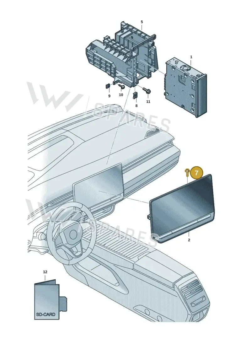 N10869901 — Volkswagen ID.7 Limousine Pro (2023-) diagram 14b035100, position 7