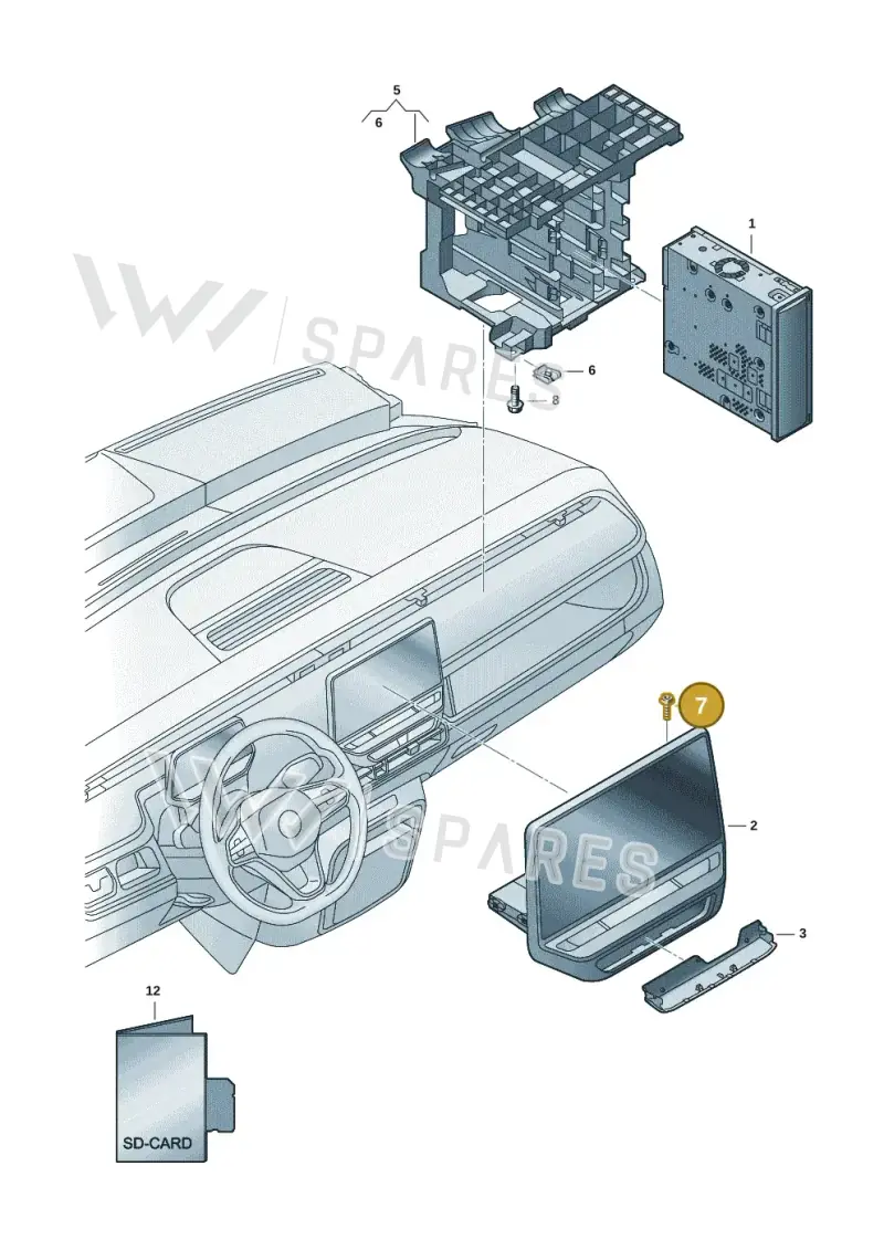 N10869901 — Volkswagen ID.Buzz (2022-) diagram 15a035100, position 7