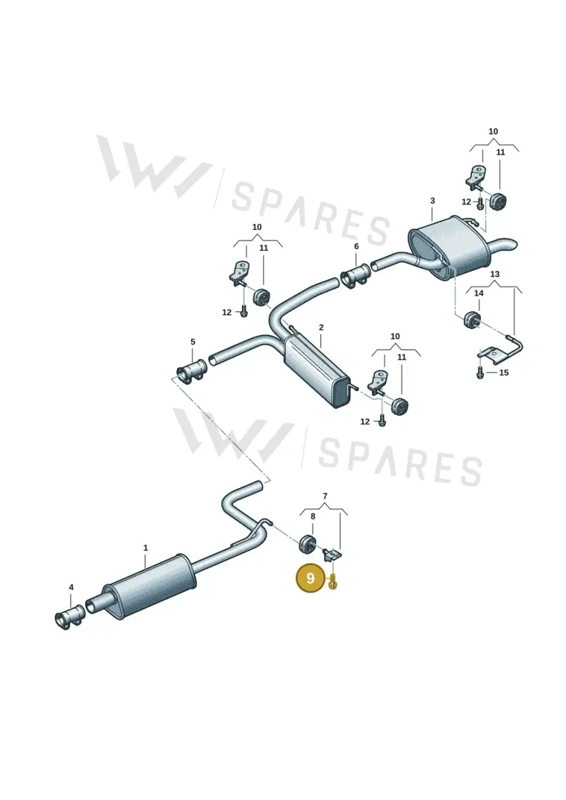 N10870601 — Volkswagen Caddy Maxi Kombi (2020-2024) diagram 2ka253150, position 9