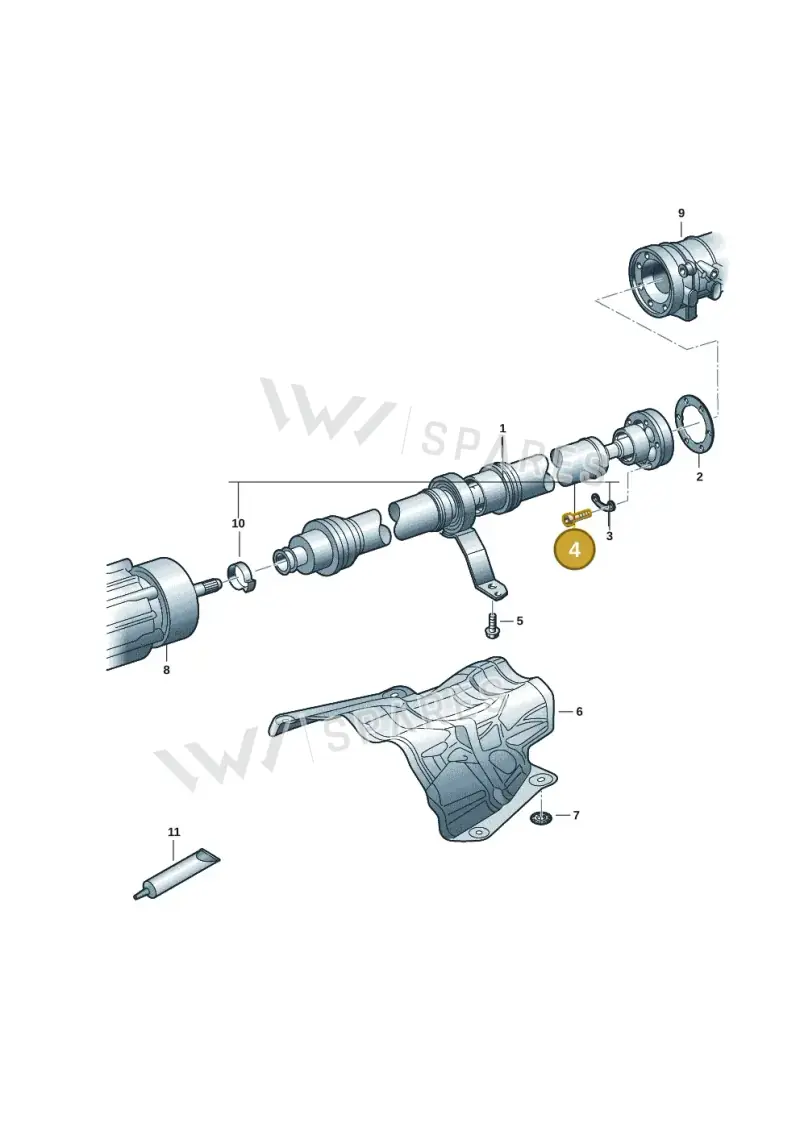 N10893001 — Audi A5 Limousine (2024-2025) diagram 8wk521000, position 4