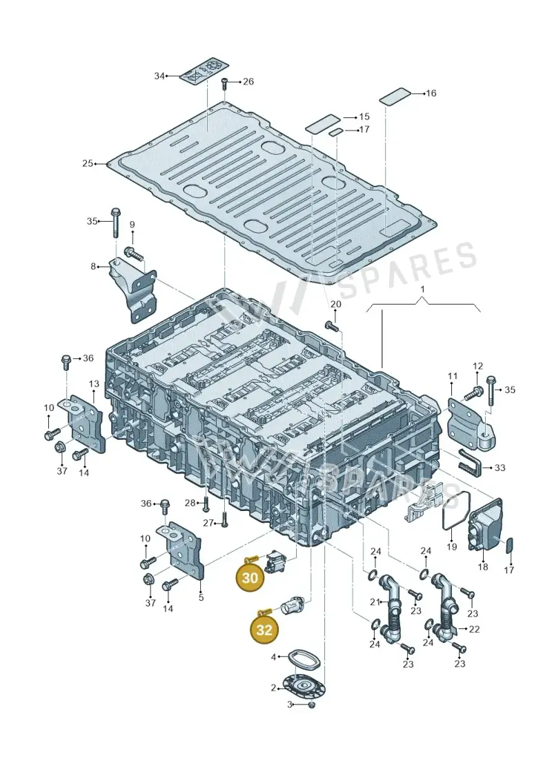 N10901801 — Audi Q8 (2018-2025) diagram 429915500, position 30+32