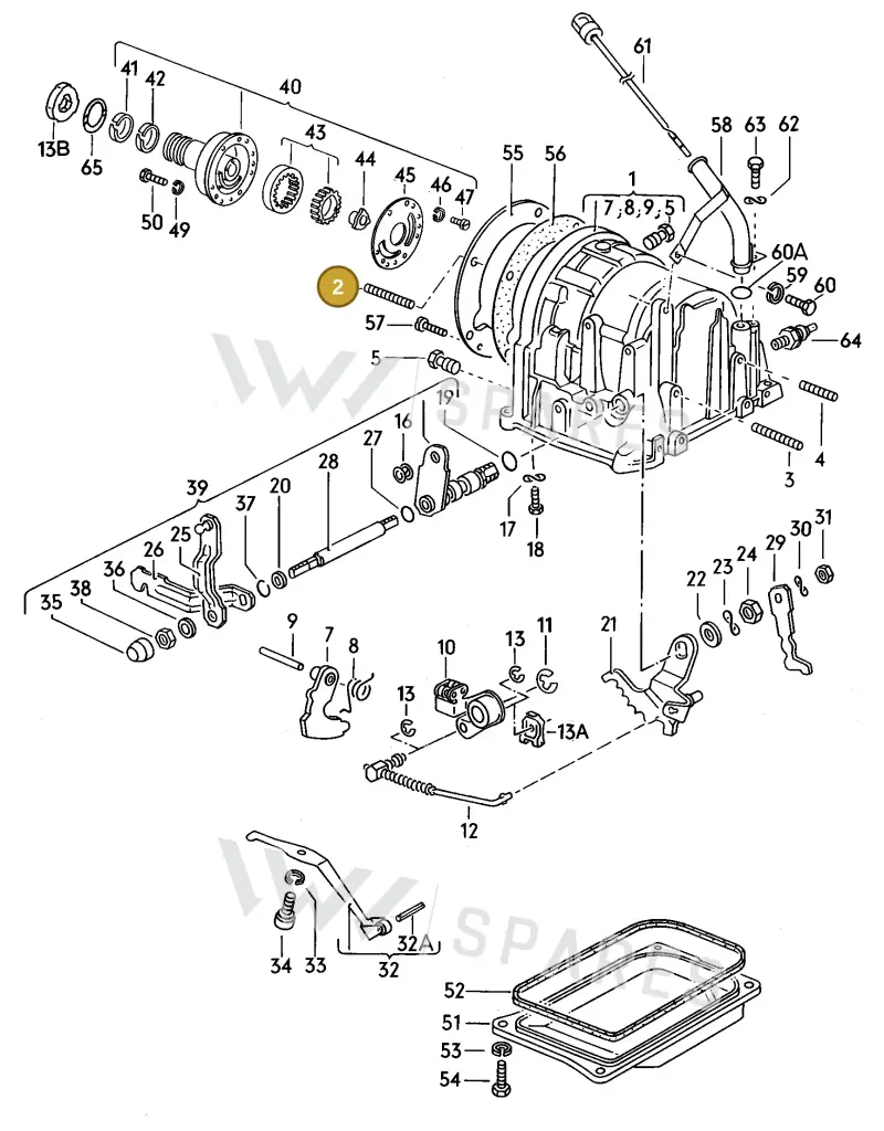 N90002802 — Volkswagen Jetta (1989-1991) diagram 007085000, position 2