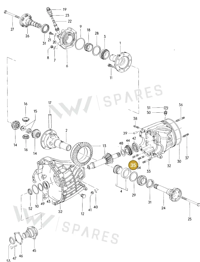 N90002802 — Audi Fox (1972-1976) diagram 017046000, position 35