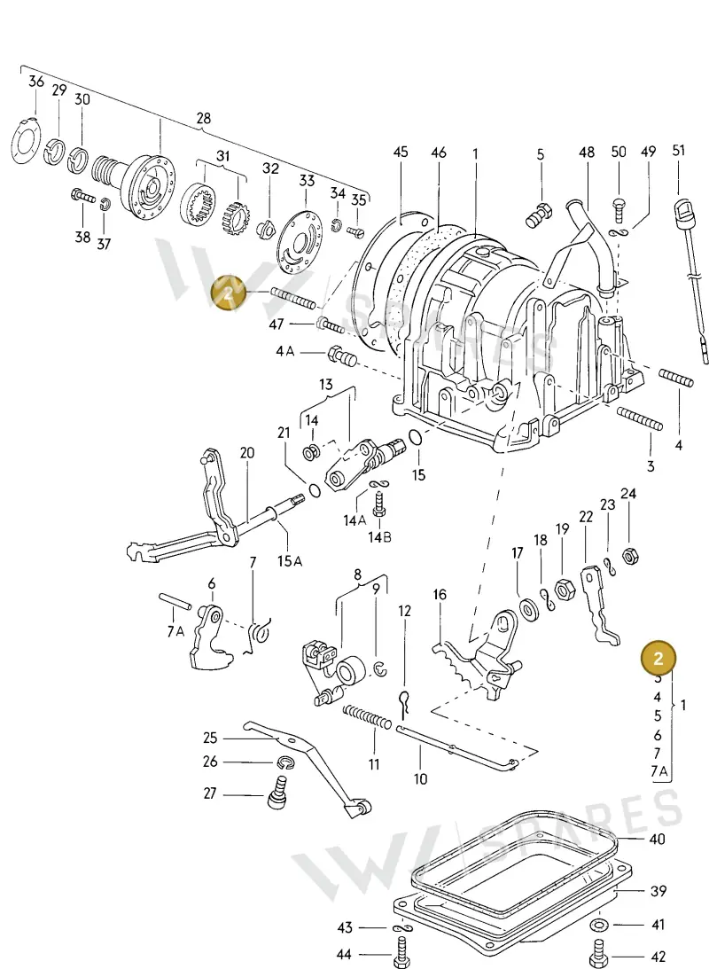 N90002802 — Volkswagen Scirocco (1974-1976) diagram 028027000, position 2