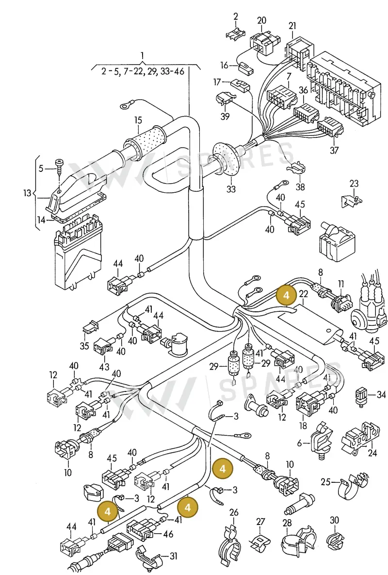 N90018302 — Volkswagen Transporter syncro (1992-1995) diagram 131971220, position 4