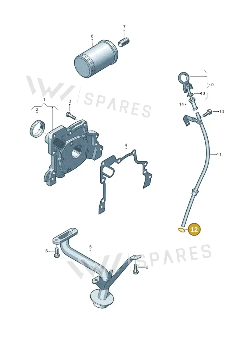 N90032204 — Volkswagen Golf Plus (2011-2014) diagram 729115030, position 12