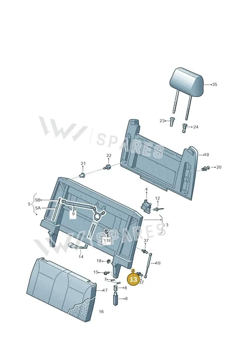 N90033301 — Volkswagen Caravelle (2015-2019) diagram 861883080, position 13