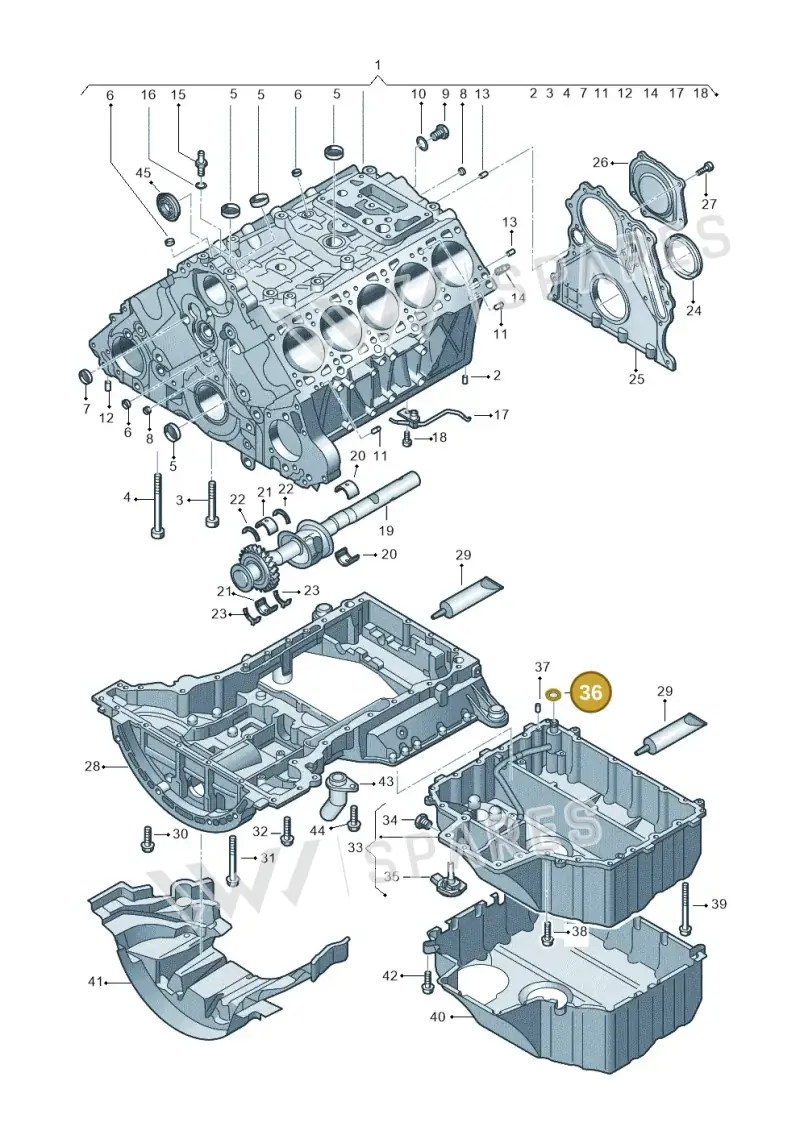N90039603 — Volkswagen Touareg                08> (2007-) diagram 274103300, position 36