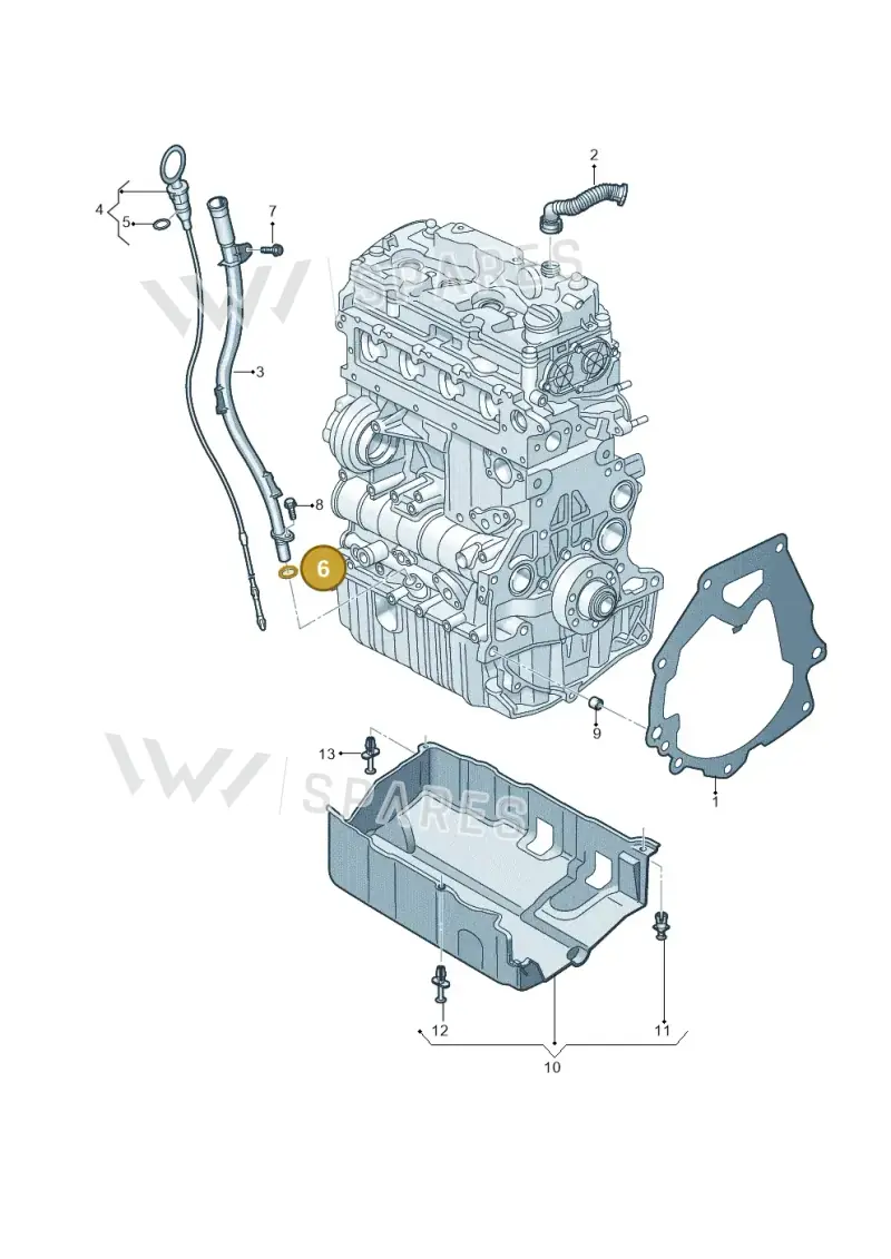 N90043201 — Volkswagen Caddy Maxi Kombi (2020-2024) diagram 827103900, position 6