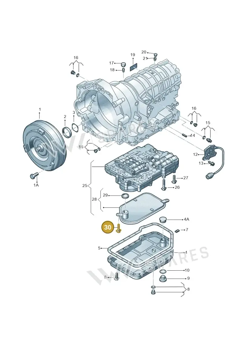 N90046301 — Volkswagen Phaeton (lang) (2003-2006) diagram 156321600, position 30
