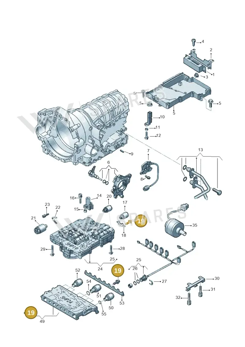 N90046301 — Volkswagen Phaeton 4motion (2010-2016) diagram 152927600, position 19